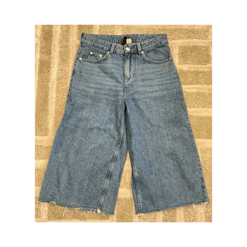 Caprihose Jeans Baggy Damen, Größe 36