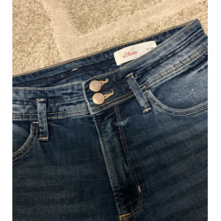 Kurze Hose Damen, dunkelblau, Größe 36