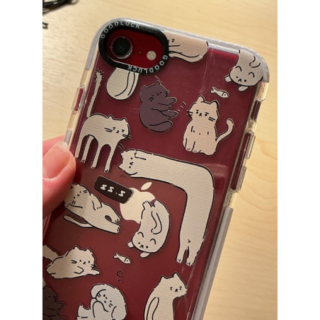 Handyhülle iPhone SE gebraucht, Katzen